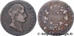 Demi-franc Napoléon Empereur, Calendrier révolutionnaire 1805 Perpignan F.174/23