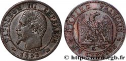 Un centime Napoléon III, tête nue 1853 Bordeaux F.102/6