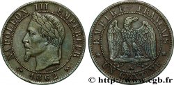 Un centime Napoléon III, tête laurée 1862 Bordeaux F.103/7
