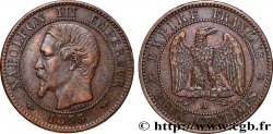 Deux centimes Napoléon III, tête nue 1853 Paris F.107/1