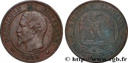 Deux centimes Napoléon III, tête nue 1853 Bordeaux F.107/6
