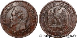 Deux centimes Napoléon III, tête nue 1856 Paris F.107/38