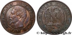Deux centimes Napoléon III, tête nue 1857 Lille F.107/51