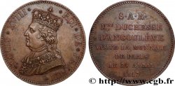 Monnaie de visite, module de 5 francs, pour la duchesse d’Angoulême à la Monnaie de Paris 1817 Paris T.T.2713 4
