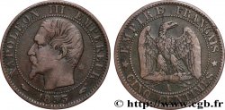 Cinq centimes Napoléon III, tête nue 1853 Paris F.116/1