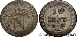 10 cent. à l&nbsp;N couronnée 1809 Toulouse F.130/16