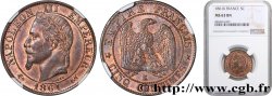 Cinq centimes Napoléon III, tête laurée 1861 Bordeaux F.117/6