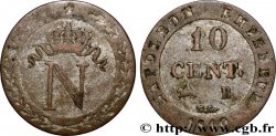 10 cent. à l&nbsp;N couronnée 1810 Rouen F.130/20