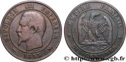 Dix centimes Napoléon III, tête nue 1853 Rouen F.133/3
