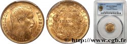 10 francs or Napoléon III, tête nue, petit module 1854 Paris F.505A/1 SPL63 PCGS