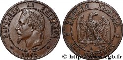 Dix centimes Napoléon III, tête laurée 1862 Paris F.134/7