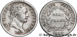 Demi-franc Napoléon Ier tête laurée, République française 1808 Paris F.177/2