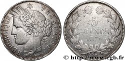 5 francs Cérès, sans légende 1871 Bordeaux F.332/8