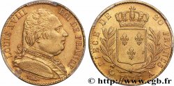 20 francs or Louis XVIII, buste habillé 1815 Paris F.517/10