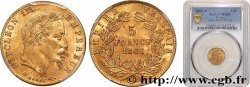 5 francs or Napoléon III, tête laurée 1866 Paris F.502/9