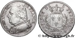 5 francs Louis XVIII, buste habillé 1815 Perpignan F.308/29