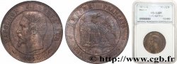 Dix centimes Napoléon III, tête nue 1854 Paris F.133/11