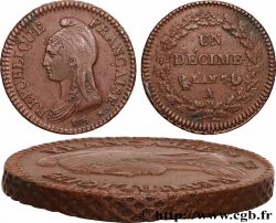 Un décime Dupré, grand module 1799 Paris F.129/22