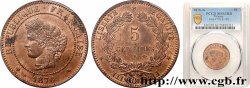 5 centimes Cérès 1876 Bordeaux F.118/14
