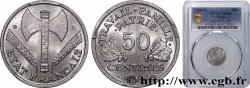 50 centimes Francisque, légère 1944 Beaumont-Le-Roger F.196/5