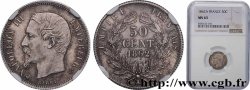 50 centimes Napoléon III, tête nue 1862 Paris F.187/16