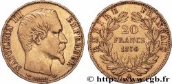 20 francs or Napoléon III, tête nue 1856 Paris F.531/9