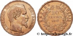20 francs or Napoléon III, tête nue 1857 Paris F.531/12