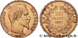 20 francs or Napoléon III, tête nue 1857 Paris F.531/12