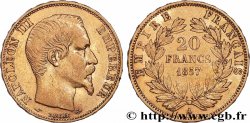 20 francs or Napoléon III, tête nue 1857 Paris F.531/12