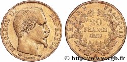 20 francs or Napoléon III, tête nue 1857 Paris F.531/12