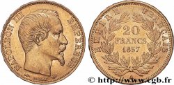 20 francs or Napoléon III, tête nue 1857 Paris F.531/12