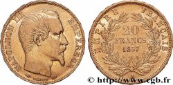 20 francs or Napoléon III, tête nue 1857 Paris F.531/12