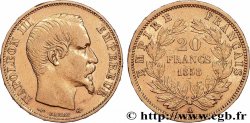 20 francs or Napoléon III, tête nue 1858 Paris F.531/13