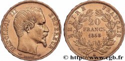 20 francs or Napoléon III, tête nue 1858 Paris F.531/13