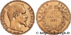 20 francs or Napoléon III, tête nue 1858 Paris F.531/13
