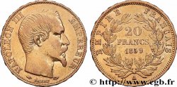 20 francs or Napoléon III, tête nue 1859 Paris F.531/15