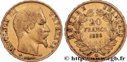 20 francs or Napoléon III, tête nue 1859 Strasbourg F.531/16