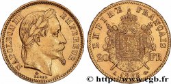 20 francs or Napoléon III, tête laurée 1865 Paris F.532/11