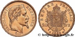 20 francs or Napoléon III, tête laurée 1866 Paris F.532/13