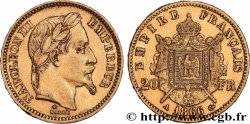 20 francs or Napoléon III, tête laurée 1866 Paris F.532/13