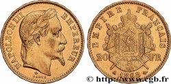 20 francs or Napoléon III, tête laurée 1868 Paris F.532/18