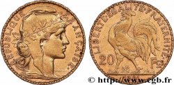 20 francs or Coq, Dieu protège la France 1901 Paris F.534/6
