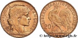 20 francs or Coq, Dieu protège la France 1906 Paris F.534/11