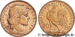 20 francs or Coq, Liberté Égalité Fraternité 1908 Paris F.535/2