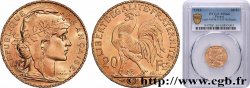 20 francs or Coq, Liberté Égalité Fraternité 1910 Paris F.535/4