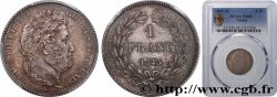 1 franc Louis-Philippe, couronne de chêne 1845 Lille F.210/104 FDC65 PCGS