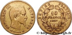 10 francs or Napoléon III, tête nue 1857 Paris F.506/4