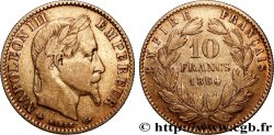 10 francs or Napoléon III, tête laurée, type définitif à grand 10 1864 Paris F.507A/6