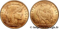 10 francs or Coq 1907 Paris F.509/8