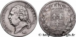 5 francs Louis XVIII, tête nue 1821 Paris F.309/60